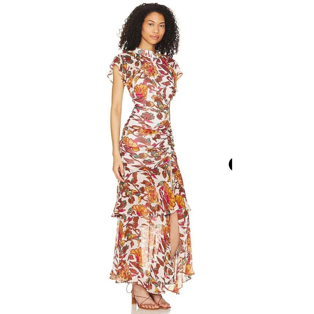 Cleobella Cecilia Ankle Dress in Red Size Medium EUC $298